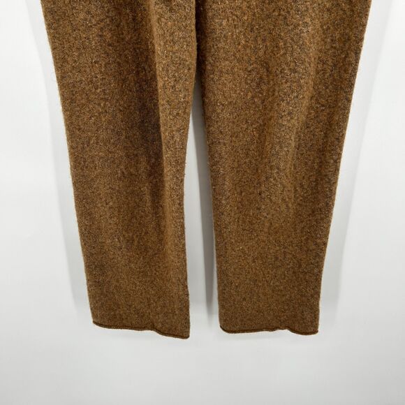 EVERLANE Women's Brown Wool Pull On Straight Leg Sweatpants Lounge Pants Small - Picture 5 of 8